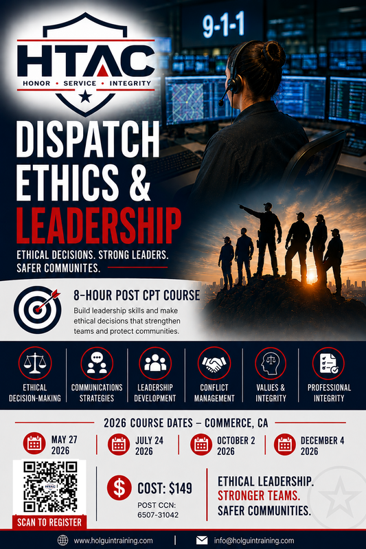 Dispatch Ethics and Leadership (POST CPT) - October 2, 2026