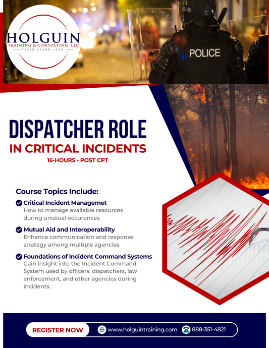 Dispatcher Role in Critical Incidents