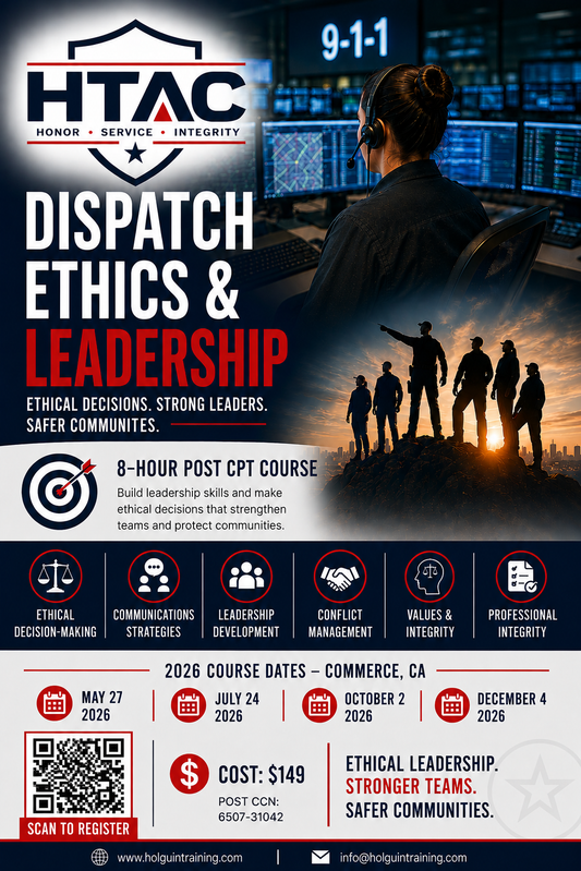 Dispatch Ethics and Leadership (POST CPT) - December 4, 2026